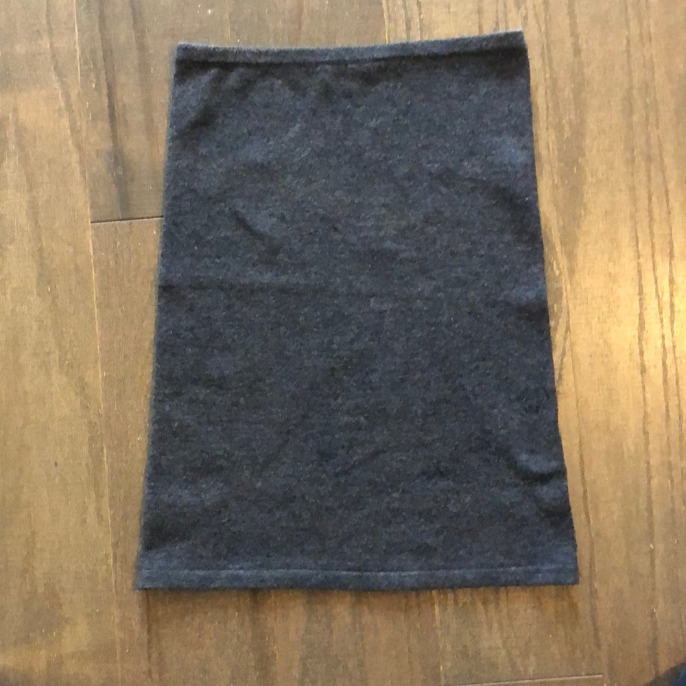 CAbi Grey Midi Pencil Skirt